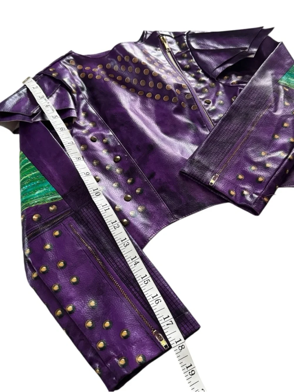 Disney Store Descendants 2 Mal Moto Jacket Purple Size 7/8 - Picture 7 of 8